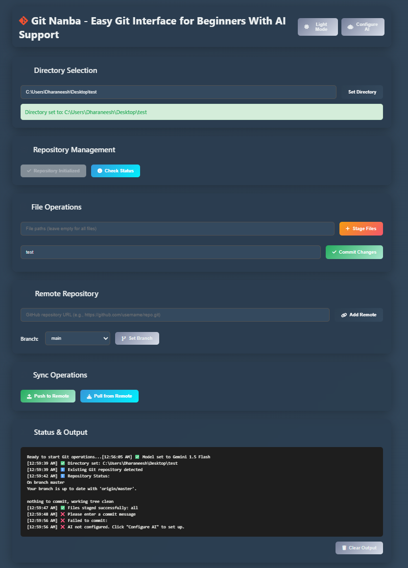 Git Nanba Dark Theme